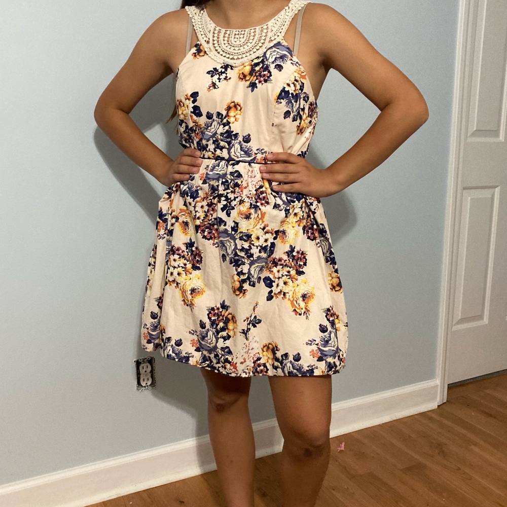 Fit and Flare Floral Print Dress